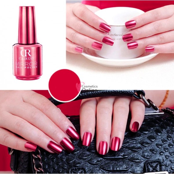 Lac de unghii Metalizat Cairuo de 18 ml Cod 01 -  Dark Rose